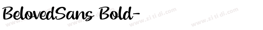 BelovedSans Bold字体转换
